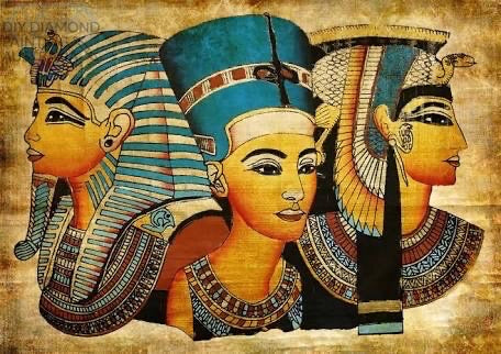 Diamond Painting Kit Full Drill Square Tutankhamun, Nefertiti And Cleopatra