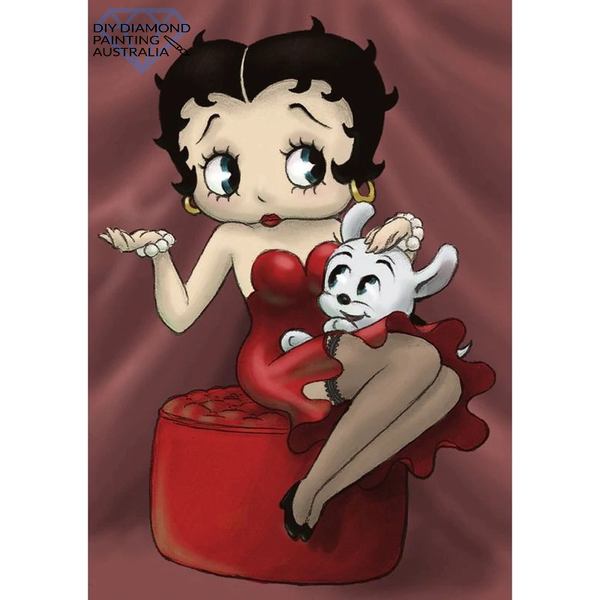 Diamond Painting Kit Full Drill Round Betty Boop