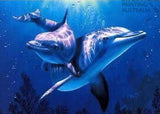 Diamond Painting Kit Full Drill Square Two Dolphins In Blue Ocean