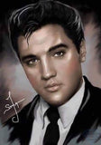 Diamond Painting Kit Full Drill Round Elvis Portrait