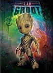 Diamond Painting Kit Full Drill Round Marvel Groot