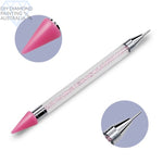 Diamond Painting Accessory Dual End Pen With Decorative Crystal Body