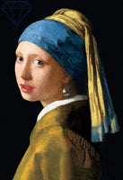Diamond Painting Kit Full Drill Round Girl With A Pearl Earring By Johannes Vermeer