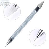 Diamond Painting Accessory Dual End Pen With Decorative Crystal Body