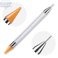 Diamond Painting Accessory Dual End Pen With Decorative Crystal Body